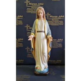 Scultura in Legno Madonna della Medaglia Miracolosa cm 30