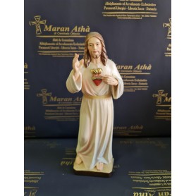 Scultura Sacro Cuore di Gesù cm 20