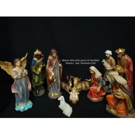 Presepe in resina 20 cm x 11 pz.