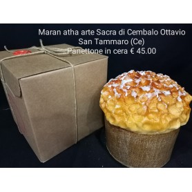 Panettone e Spumante in cera "del ricordo" 3 fiamme