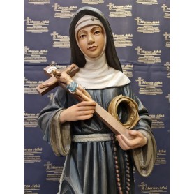 Scultura in Legno Santa Rita da Cascia cm 64