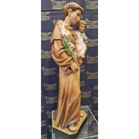 Scultura in legno Sant'Antonio da Padova cm 60