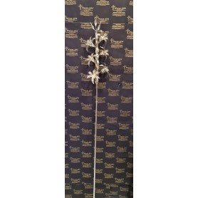 Giglio in ottone argentato su asta da 180cm