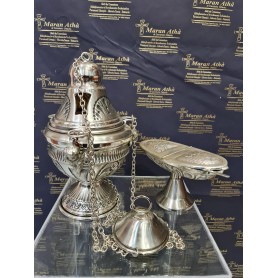 Incensiere cesellato cm 26