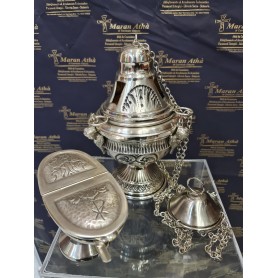 Incensiere cesellato cm 26