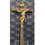 Croce 80 cm realizzata con legno antico e Cristo cm 30