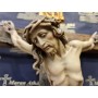 Croce 80 cm realizzata con legno antico e Cristo cm 30