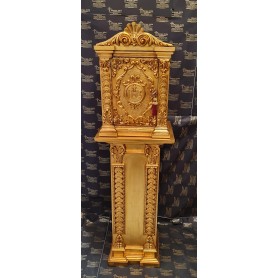 Tabernacolo in legno piu colonna mod. "Torretta"