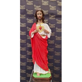 Statua Sacro Cuore di Gesù cm 80