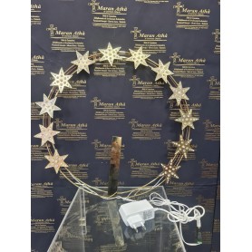 Stellario con strass e luci cm 40