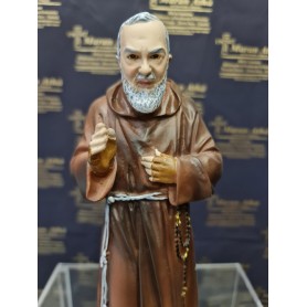 Statua in resina San Pio da Pietrelcina cm 30