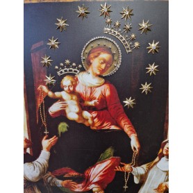 Quadro Madonna di Pompei cm 120x90
