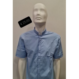 Camicia Sacerdotale 100% Cotone - Mezza Manica