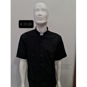 Camicia Sacerdotale 100% Cotone - Mezza Manica