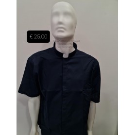 Camicia Sacerdotale 100% Cotone - Mezza Manica