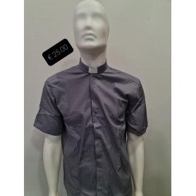 Camicia Sacerdotale 100% Cotone - Mezza Manica
