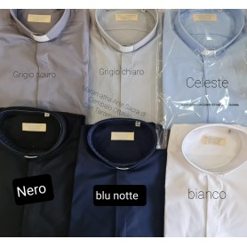 Camicia Sacerdotale 100% Cotone - Mezza Manica
