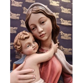 Scultura Madonna con Bambino cm 110