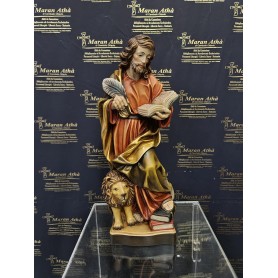 Scultura in Legno: San Marco Evangelista cm 36