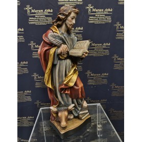 Scultura in Legno: San Luca Evangelista cm 36