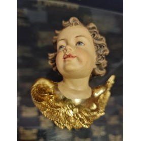 Sculture in Legno: Coppia Teste di Angeli (Dx e Sx) 2 pezzi