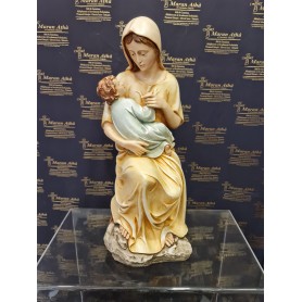 Statua Madonna con Bambino cm 55