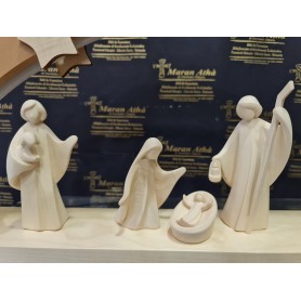 Presepe in Legno con luci Led