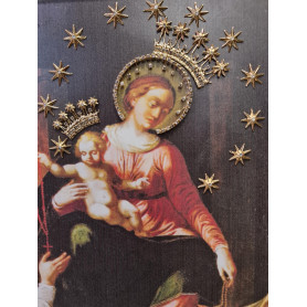 Quadro Madonna di Pompei cm 64x90