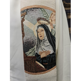 Stola Sacerdotale con immagine Santa Rita