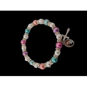 Bracciale perle multicolor - personalizzabile