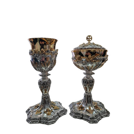 Set Calice e Pisside Angeli variante Bicolore