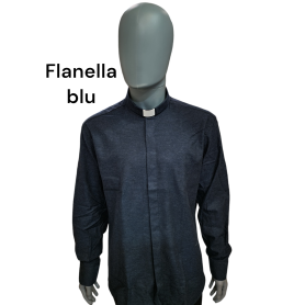 Camicia Clargyman Flanella Blu