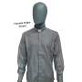 Camicia Clargyman Flanella Grigio Chiaro