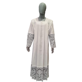 Camice con pizzo cm 30 Foderato NERO