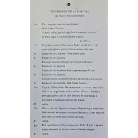 Cartoncini per benedizioni case B115 (Conf. 100pz)