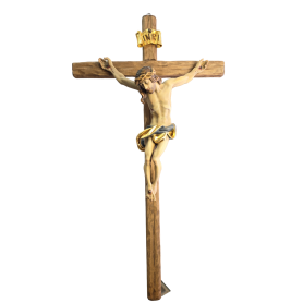 Cristo in croce (Scultura in legno) cm 125 x 60