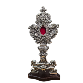 Reliquiario Solenne "Benedetto XVI" cm 60x27 - Argentato