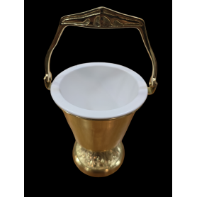Secchiello per acqua Santa mod. Humilis cm 24 - dorato