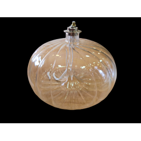 Lampada trasparente in vetro soffiato "melograno" cm 20