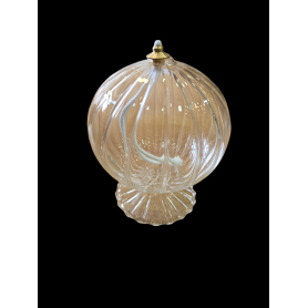 Lampada in vetro soffiato con piede cm 12