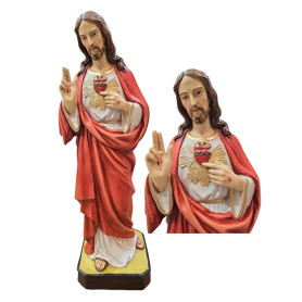 Statua Cuore di Gesù cm 60