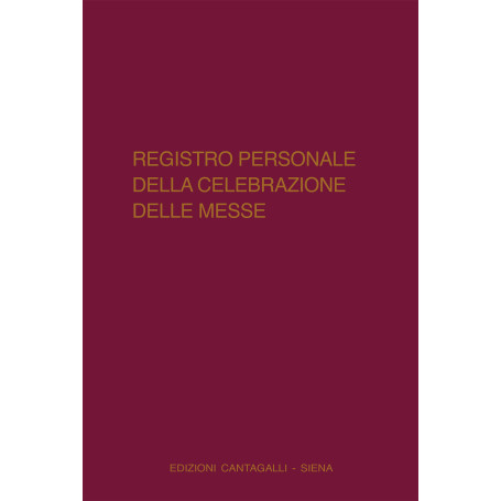 Registro Personale della Celebrazione S. Messa