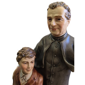 Statua San Giovanni Bosco e San Domenico Savio, cm 30