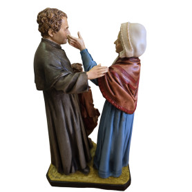 Statua: San Giovanni Bosco, Domenico Savio e Mamma Margherita, cm 30