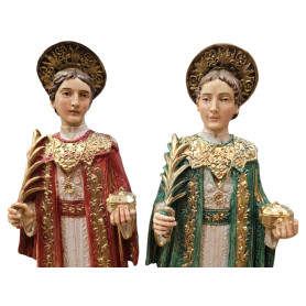 Statua Santi Cosma e Damiano cm 32