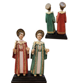 Statua Santi Cosma e Damiano cm 32