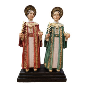Statua Santi Cosma e Damiano cm 32