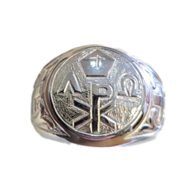 Anello Episcopale Alfa e Omega - Argento 925