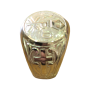 Anello Episcopale Alfa e Omega - Oro - Argento 925