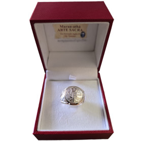 Anello Episcopale Alfa e Omega - Argento 925